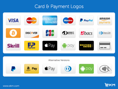 Payment & Credit Card Logos